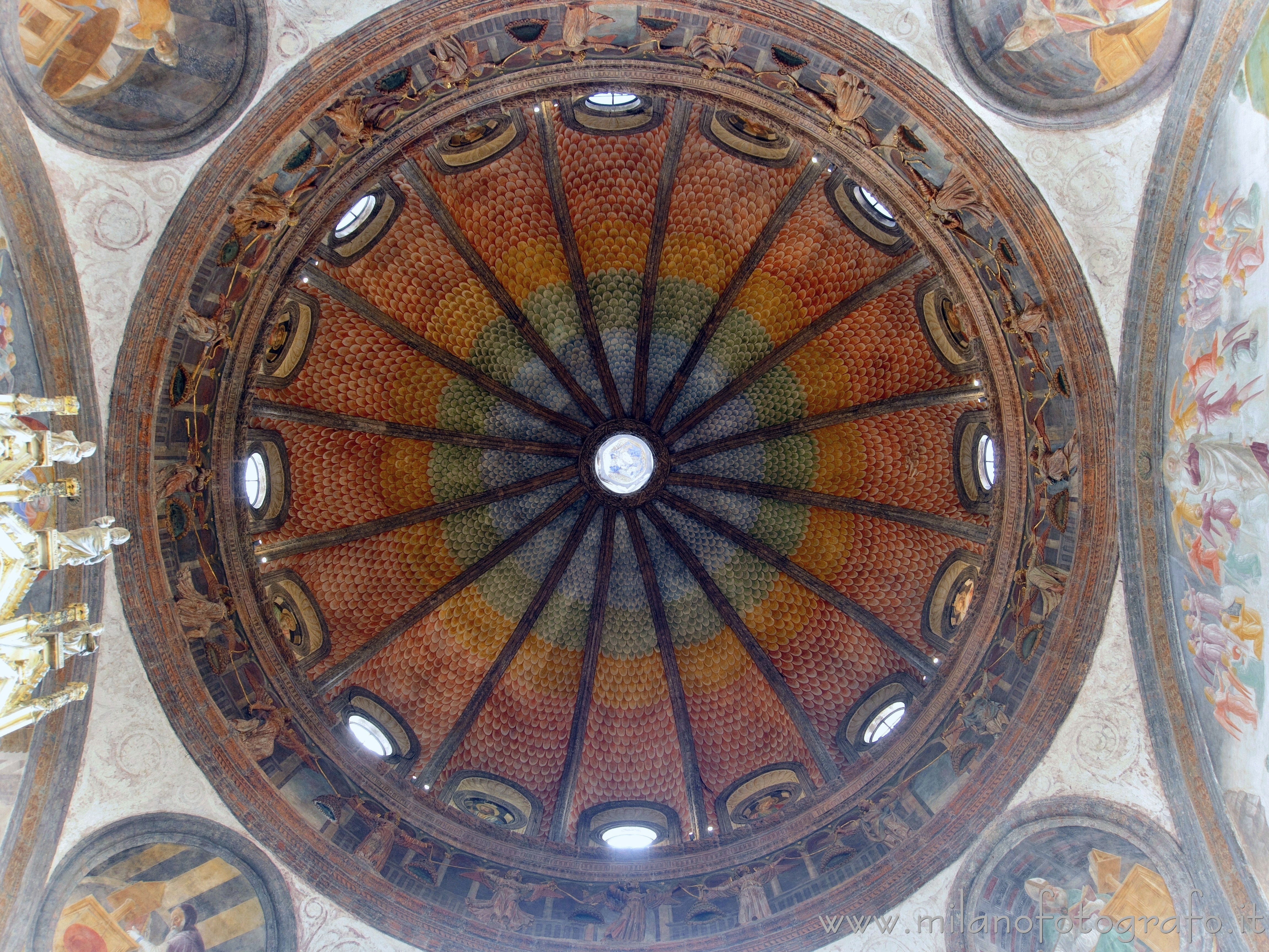 Milan (Italy) - Interior of the dome of the Portinari Chapel - Full resolution picture
